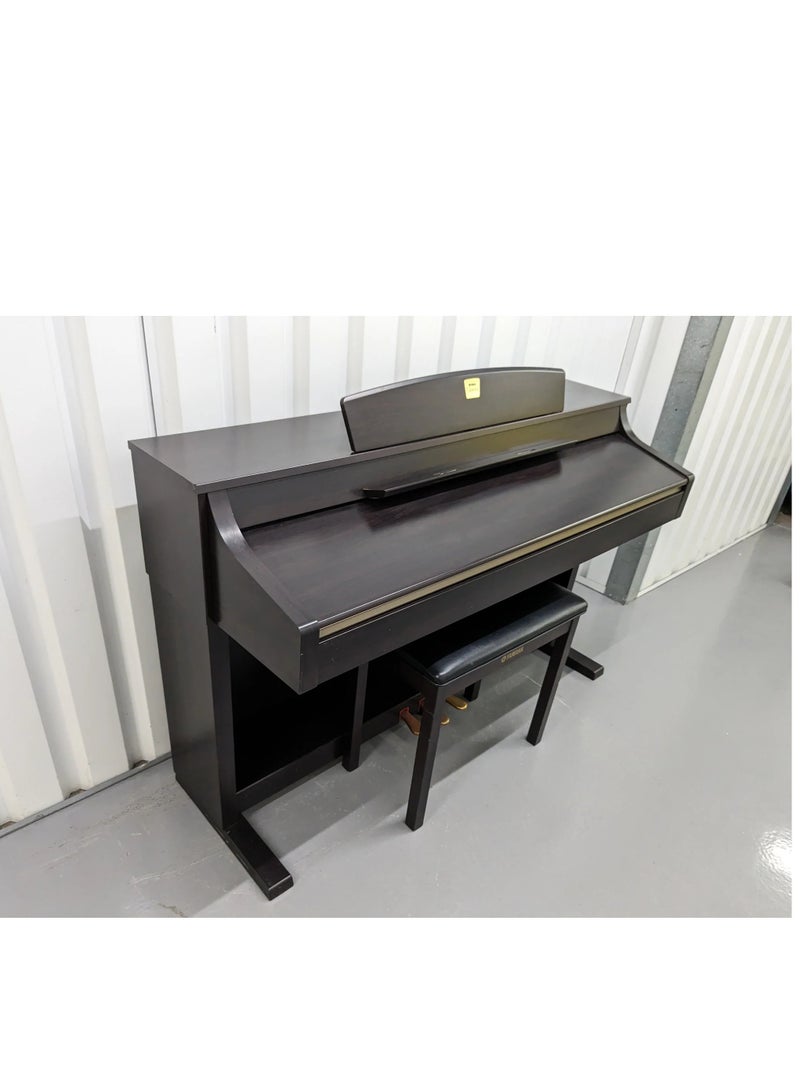 ياماها بيانو رقمي Clavinova CLP-340 مع مقعد قابل للتعديل من خشب الورد الداكن - Image 3