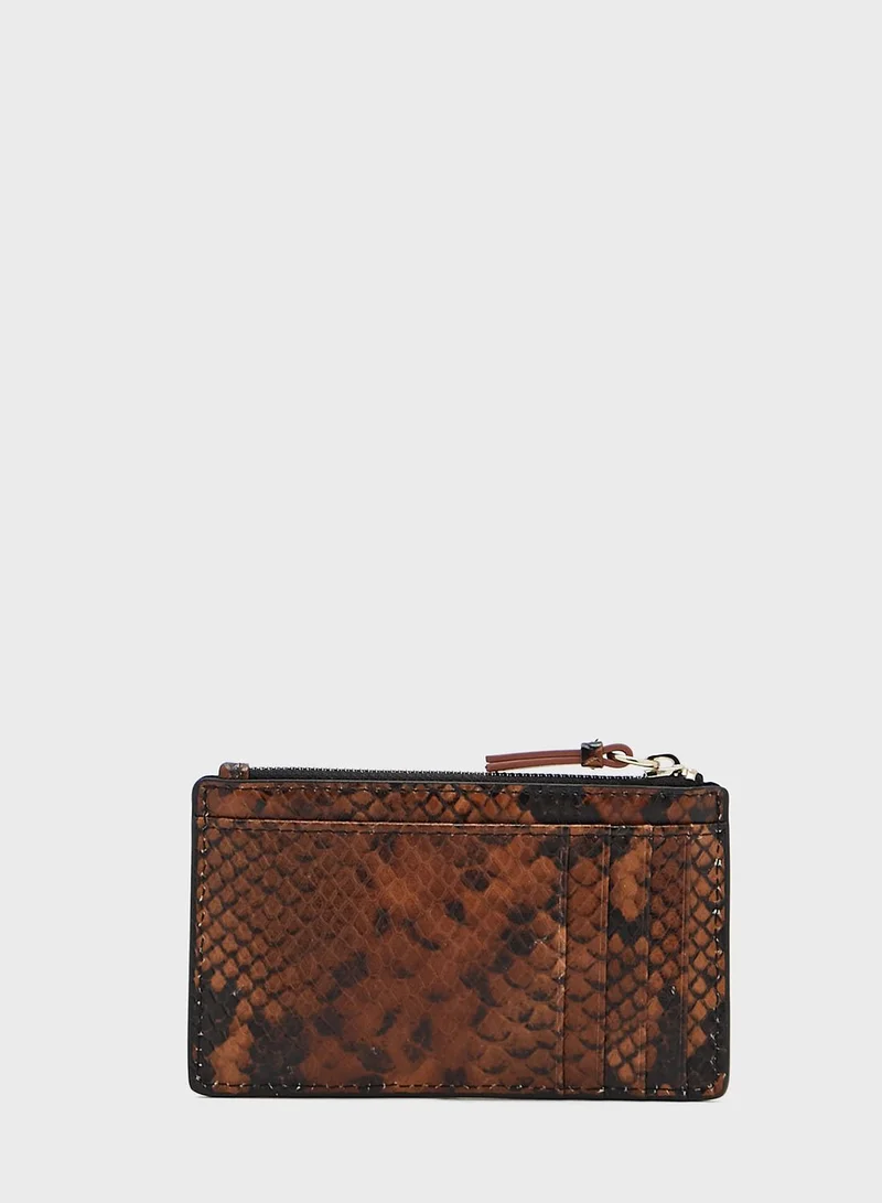 Ted Baker Snakeskin Zip Coin Purse