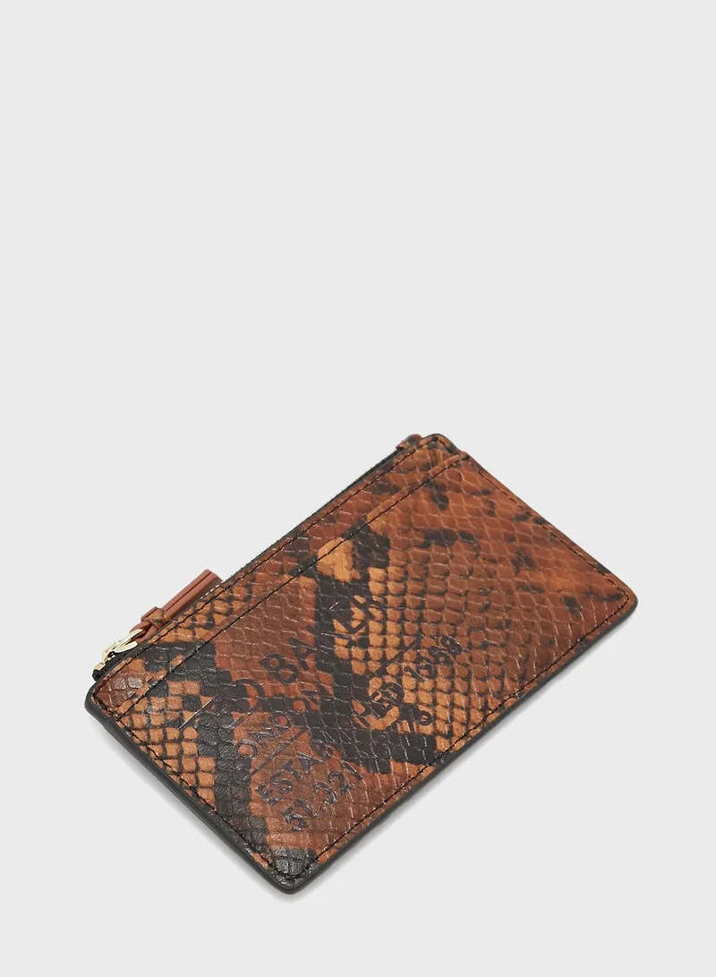 Ted Baker Snakeskin Zip Coin Purse