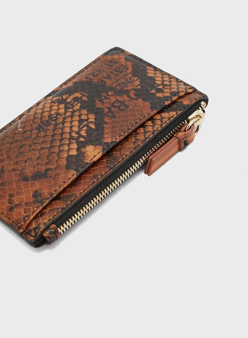 Ted Baker Snakeskin Zip Coin Purse