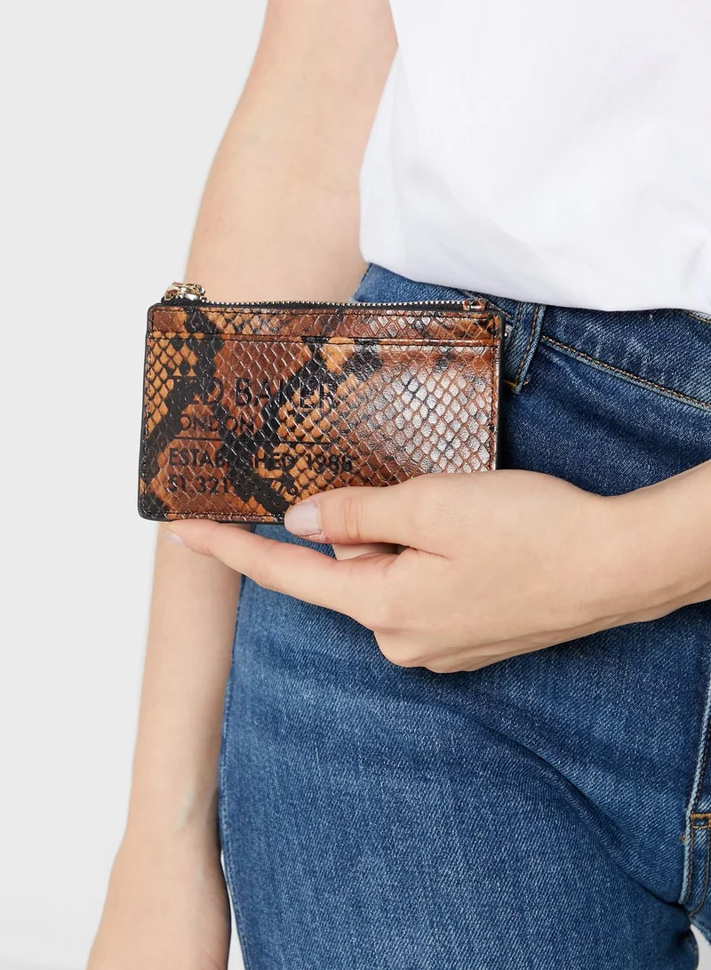 Ted Baker Snakeskin Zip Coin Purse