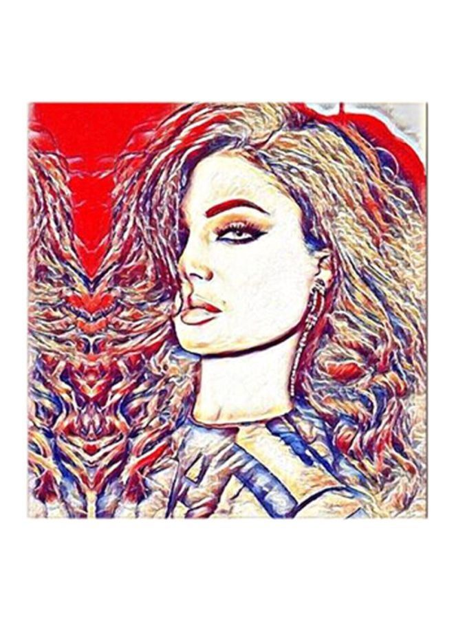 RYN Haifa Wehbe MDF Painting Multicolour 30x30centimeter - Image 1