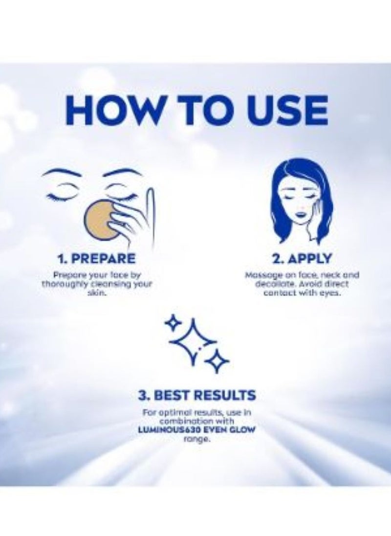 Nivea - Luminous 630 Even Glow Night Cream to Reduce Dark Spots 50 ml - Nivea - Image 1