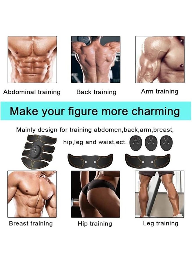 Arabest ABS Muscle Stimulator, ABS Stimulator, ABS Training Workout Belt, Body Abdominal Toning Gear Waist Trimmer, Abs Workout Equipment at Home Office or Gym  - Image 3