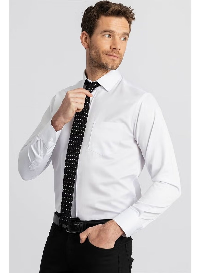 Tudors Classic Fit Relaxed Cut Plain Men's Shirt - Image 2