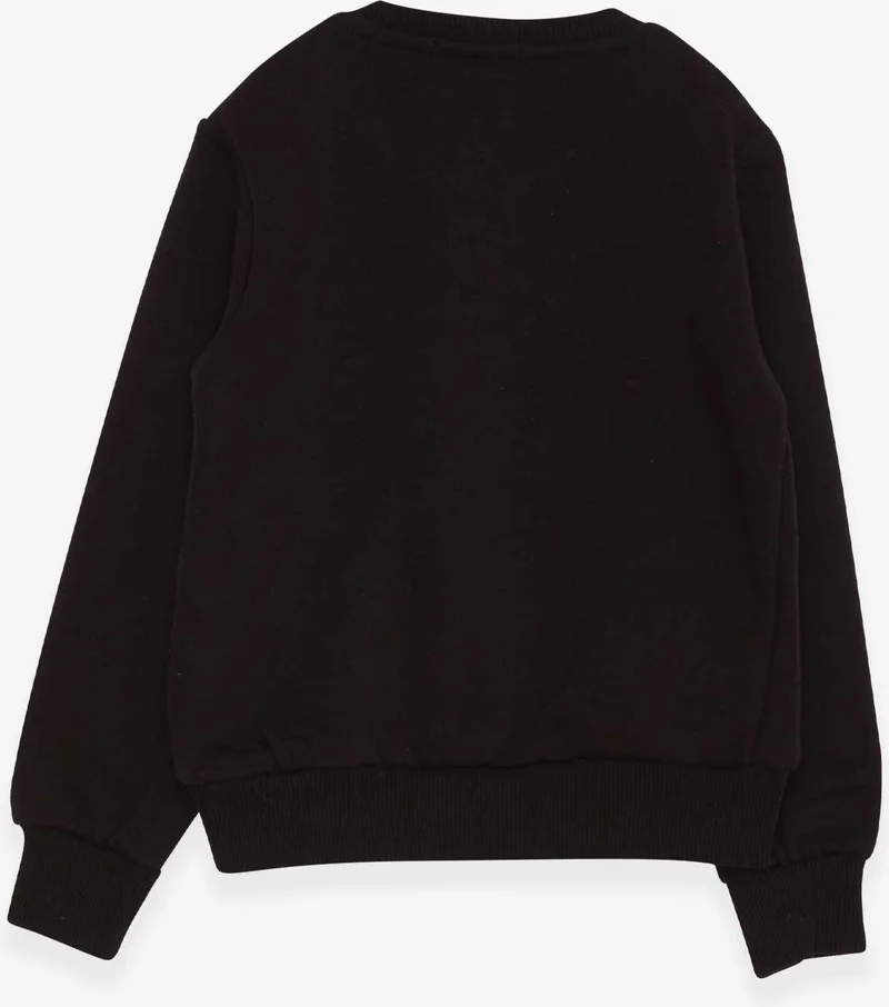 Breeze Boy's Sweatshirt Text Printed 2-6 Years, Black