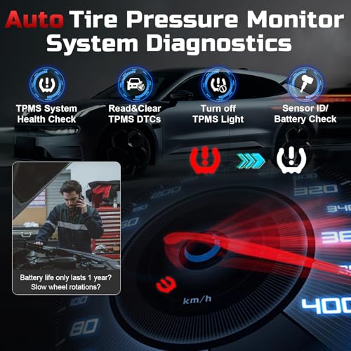 XTOOL TP150 TPMS Programming Tool, Universal TPMS Relearn/Reset/Activate Tool, Tire Sensor Programmer for XTOOL TS100 Only, Tire Pressure Monitor System Diagnostics Tool