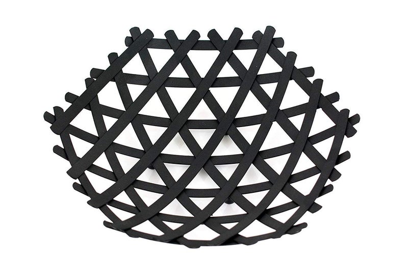 Grofly Fruit Basket Fruit Vegetable Basket Bowl Decorative Thick Heavy Metal Wire Fruit Basket Nordic Style Counter top Vegetable Bowl Basket Holder Stand for Kitchen Round Platter Tabletop - Image 4