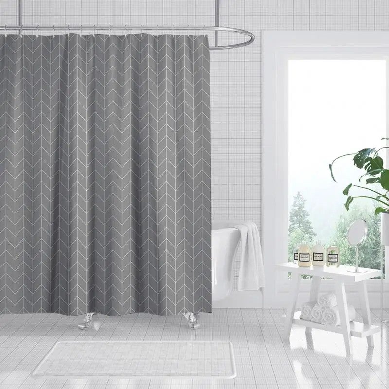 Y&D Famous Brand Unisex Designers Rugs Curtains Bathroom for Bathroom 4pcs Mat Set Shower Curtain - Image 2