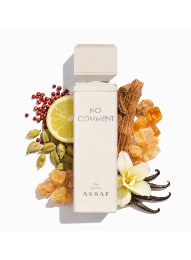 عساف عطر عساف نو كومنت للجنسين - أو دي بارفيوم فاخر بمزيج الهيل الفلفل الوردي، العود والعنبر - 100 مل  (مستوحى من أمواج ديزيجن) - Image 4
