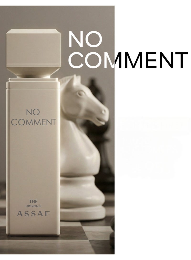 عساف عطر عساف نو كومنت للجنسين - أو دي بارفيوم فاخر بمزيج الهيل الفلفل الوردي، العود والعنبر - 100 مل  (مستوحى من أمواج ديزيجن) - Image 2