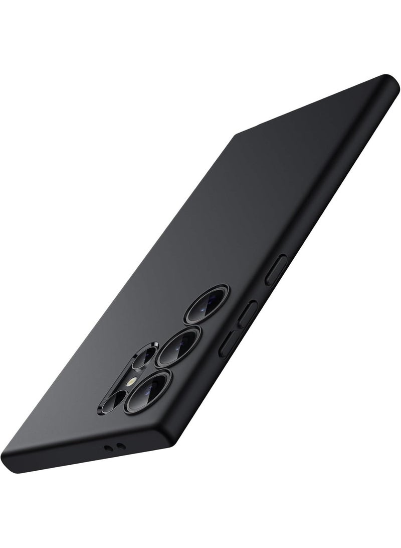Protective Cover For Samsung Galaxy S24 Ultra , Slim Fit Soft Back TPU Case Flexible Silicone Cover Compatible For Samsung Galaxy S24 Ultra - Black