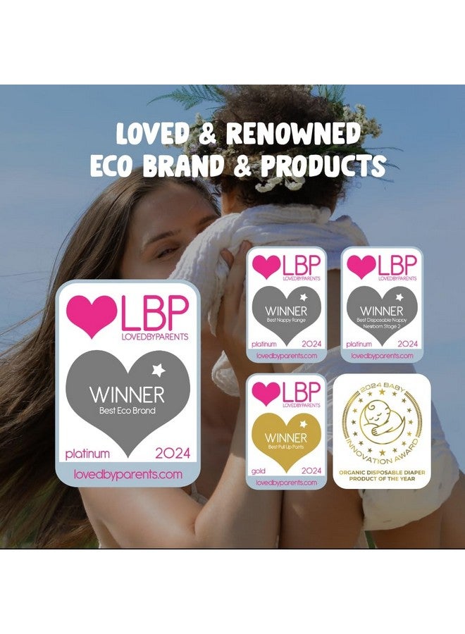 إيكو من ناتي سراويل تدريب Eco by Naty Pull Ups - مضادة للحساسية وخالية من المواد الكيميائية، عالية الامتصاص وصديقة للبيئة للأولاد والبنات - مقاس (4) 2T-3T (18-33 رطلاً) - 22 قطعة - Image 4