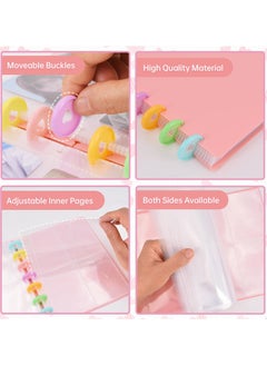 Beauenty Kpop Photocard Binder 3 Inch Photocard Holder Book Sleeves with 30Pcs Inner s A5 Idol Business Card Collect 2×3 Polaroid Photo Album, (Pink)  - Image 4