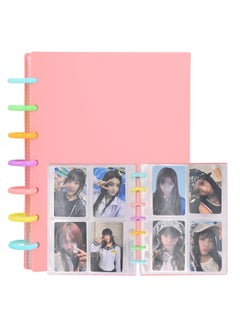 Beauenty Kpop Photocard Binder 3 Inch Photocard Holder Book Sleeves with 30Pcs Inner s A5 Idol Business Card Collect 2×3 Polaroid Photo Album, (Pink)  - Image 1
