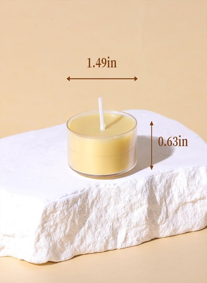 Devi 15 Pack Pure Beeswax Tea Lights Candle 4 Hours, Tealight Candles Bulk, Bees Wax Votive Candles for Home-Burn Clean, Beeswax Wax Candle Decor for Home, Gifts - Image 4
