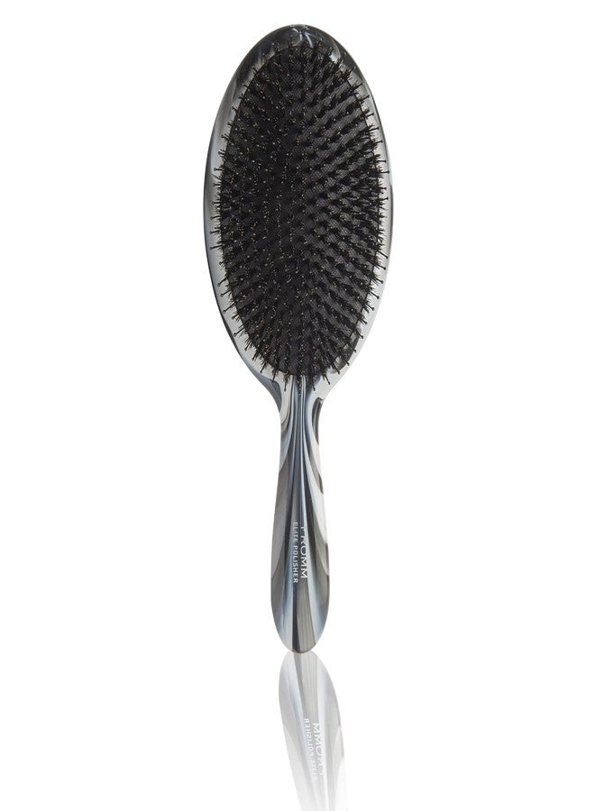 Fromm Professional Elite Polisher Ceramic x Ionic Luxurious Shine Boar Bristle Brush | Gentle Hair Detangler & Massage Brush Smooths Frizz & Flyaways for Medium to Thick Curly Hair - Image 2