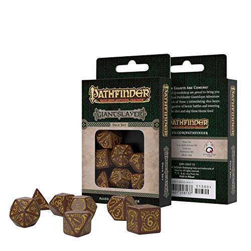 Q WORKSHOP Pathfinder Jade Regent Rpg Ornamented Dice Set 7 Polyhedral Pieces - Image 2