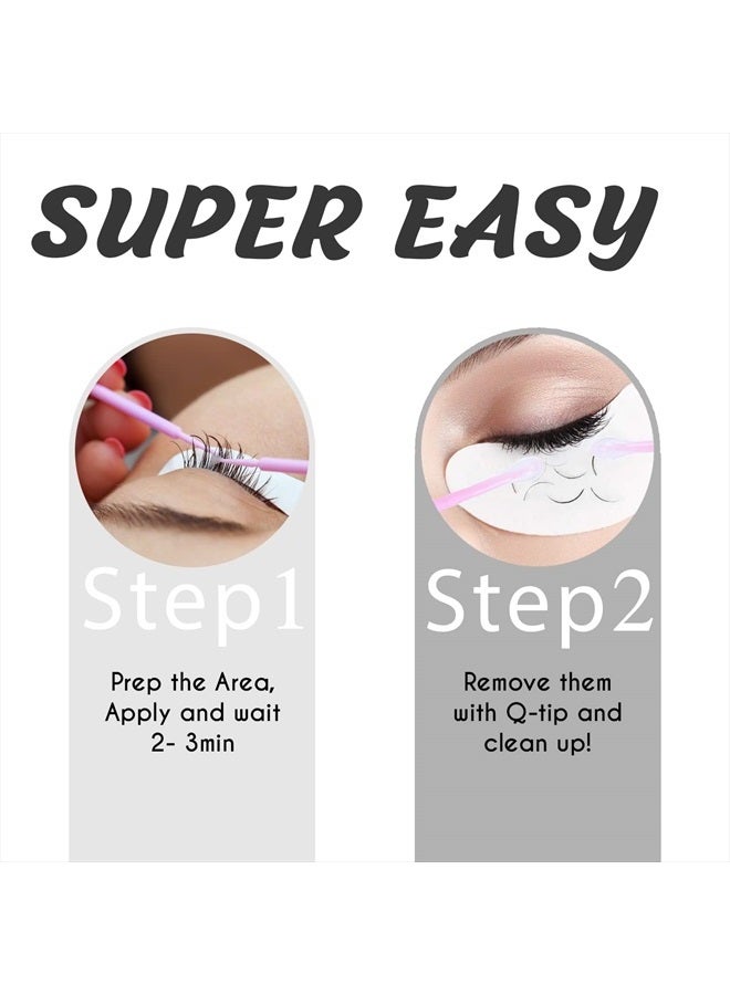 Amber Lash Safe Eyelash Extension Remover Gel 15ml, Gentle, Fast Acting Lash Glue Remover for Eyelash Extensions, Works in Just 60 Seconds - Non-Irritating Professional Eyelash Extension Remover Gel - Image 3