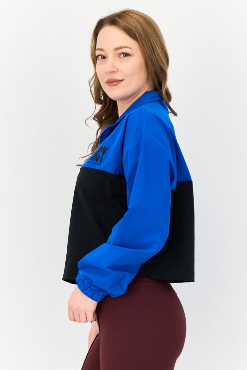 Juicy Couture Women Brand Logo Cropped Windbreaker Jacket, Multicolor - Image 2