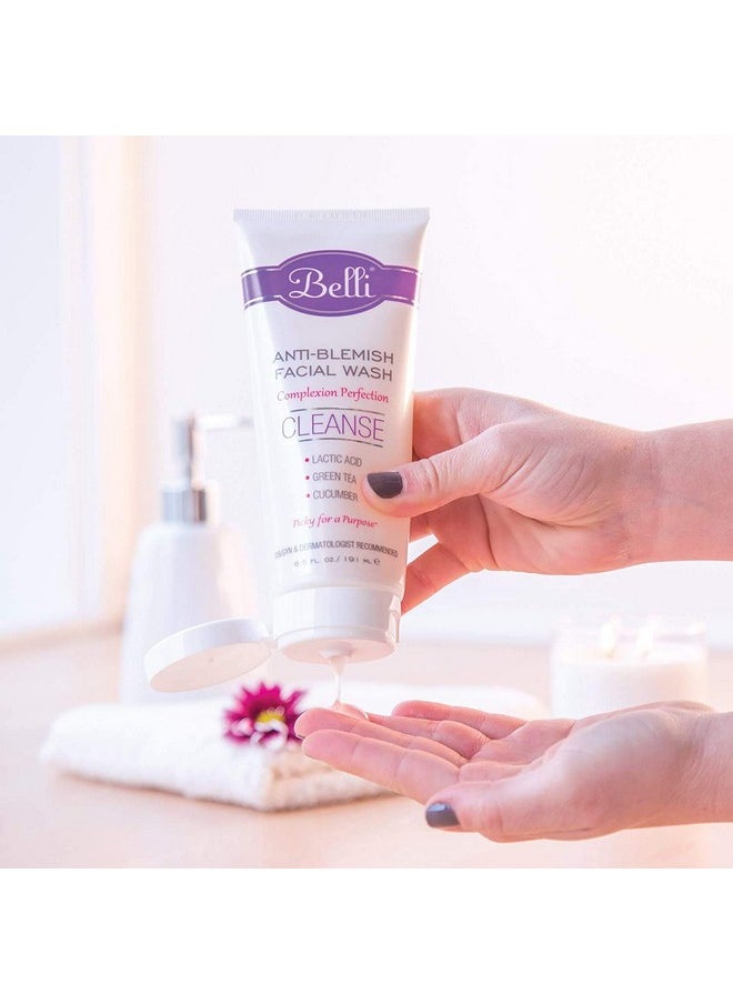 Belli - Skincare Antiblemish Facial Wash Gel Cleanser Anti Acne For Sensitive Skin Pregnancy Safe Natural Extract Face Wash For All Skin Types 6.5 Ounce - Image 1