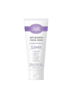 Belli Skincare Antiblemish Facial Wash Gel Cleanser Anti Acne For Sensitive Skin Pregnancy Safe Natural Extract Face Wash For All Skin Types 6.5 Ounce  - Image 3
