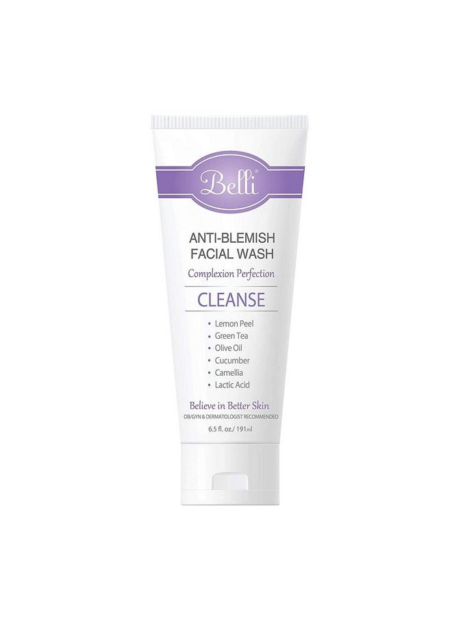 Belli - Skincare Antiblemish Facial Wash Gel Cleanser Anti Acne For Sensitive Skin Pregnancy Safe Natural Extract Face Wash For All Skin Types 6.5 Ounce - Image 1