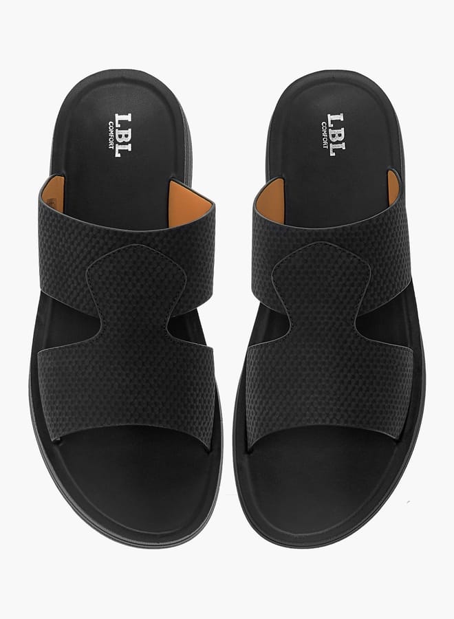 LBL by Shoexpress Men Textured Slip-On Arabic Sandals  - Image 1