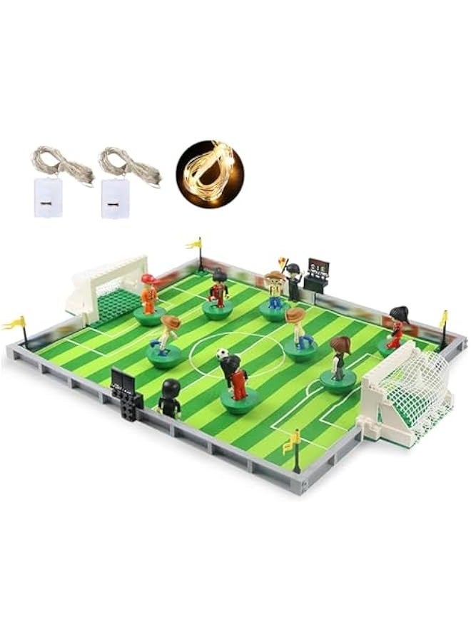 Soccer Stadium Building Block Set, Soccer Stadium Football Matches Building Model Set for Teen Boys Girls Fans (A-269) - Image 1