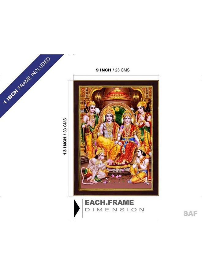 SAF SAF Ram Darbar Sparkle Coated Framed Home Decorative Gift Item Painting (13.25 inch x 9.25 inch) SAFR3276 (Religious)(Multicolour,Religious) - Image 3