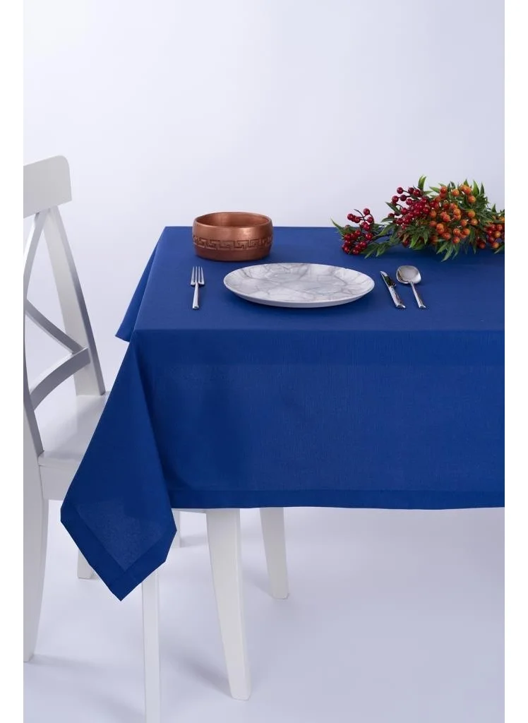 Altın Pamuk Gold Cotton Duck Fabric Tablecloth Stain Resistant Saks Blue Optional Advertisement