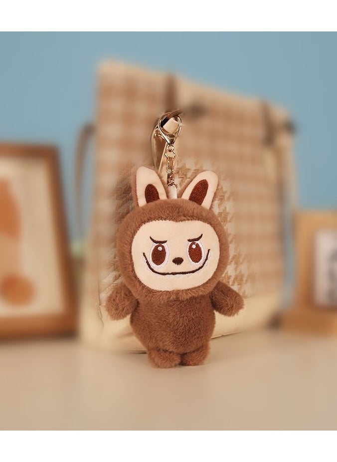 RTYY - Labubu Plush Toy Keychain Charm Gift Frown Labubu Keychain - Image 1