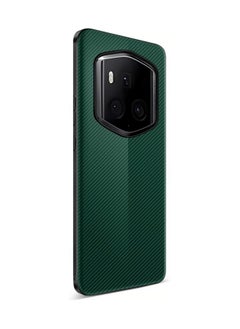 Carbon Fiber Texture Leather Hybrid Compatible with Honor Magic 6 RSR Case Cover Ultra Thin Shockproof Back Soft Plated  Frame for Honor Magic 6 RSR