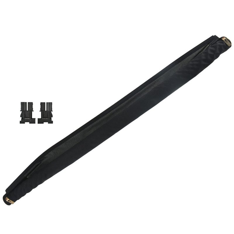 Silscvtt Black Sunroof Sunshade Corn Curtain Front Rear Glass Roof Easy Installation Replacement for Q5 20092017 Tiguan 20082017 Golf 20072014 1K9877307B
