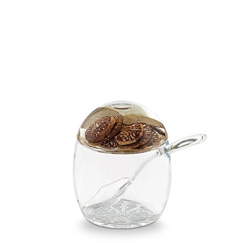 Freelance Eden Acrylic Kitchen & Dining, Condiment Jam Jar Set Dispenser Box Holder Keeper Case Dish with Lid & Spoon - Image 3