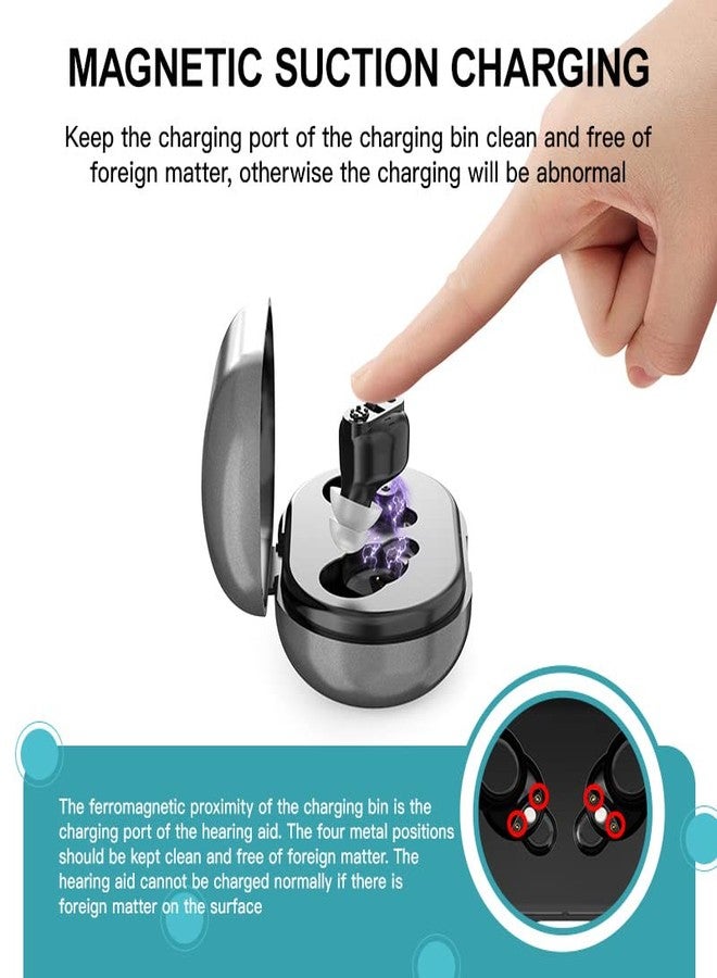 HP SOUND PLUS HEARING AID GM 901T Wireless Ear Bud Sound Enhancement Amplifier Hearing Aid Suitable for upto 65% Hearing Loss for Left & Right Ear Both Side (BLACK) - Image 5