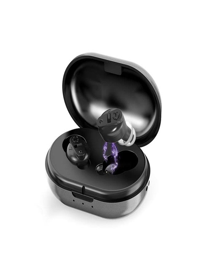 HP SOUND PLUS HEARING AID GM 901T Wireless Ear Bud Sound Enhancement Amplifier Hearing Aid Suitable for upto 65% Hearing Loss for Left & Right Ear Both Side (BLACK) - Image 2