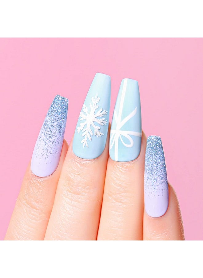 AIMEILI AIMEILI Soak Off Blue Gel Nail Polish Christmas Nail Color Set Of 6pcs X 10ml - Kit Set 32  - Image 3