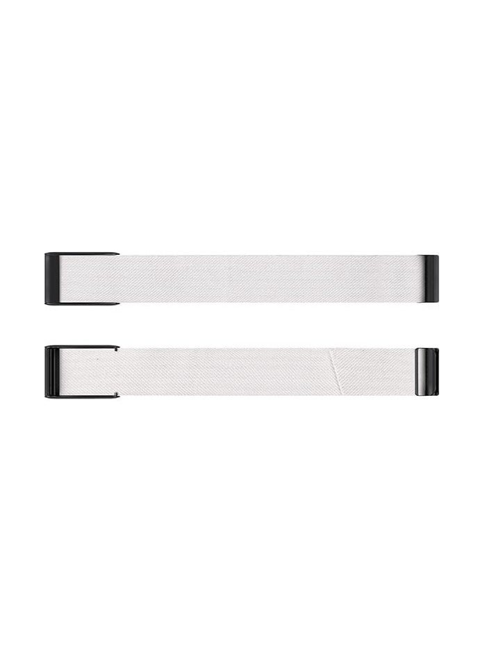 Wristband strap for WHOOP Band 4.0 Stretchy Nylon Bands Enhanced Performance Comfort and Durability Easy to Use and Adjustable Compatible with the Whoop Replacement Wrist Bands (White) - Image 2