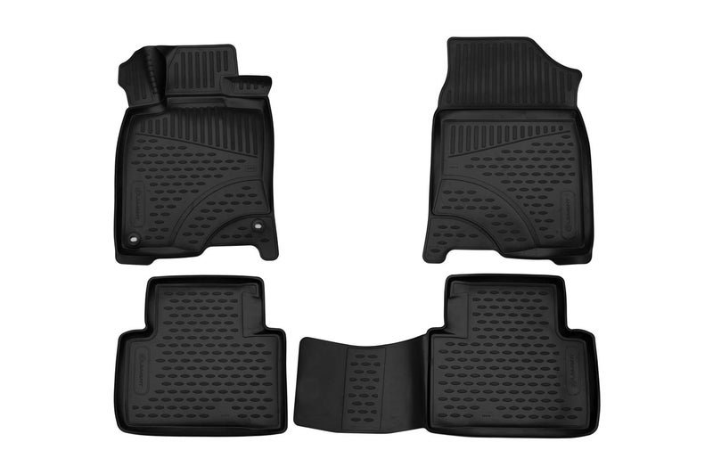 Element EXP.ELEMENT3D01879210k Premium Anti-Slip Rubber Floor Mats Honda Civic Year 16-20 Black - Image 1