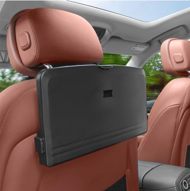 CARIZO Multipurpose Portable Car Back Seat Tray Black, Travel Dining & Work Desk for Rear Seat Passengers Compatible with Hyundai Creta (Type-II) 2020 Onwards - Image 5