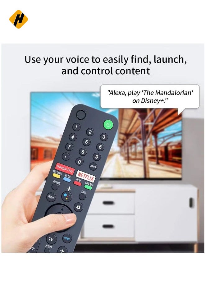 RMF-TX500U Universal Voice Remote Control for Sony Smart TV/Bravia TV, Replacement for XBR Series X800H X900H X950G 55A8H KD Series 75X75CH X750H and More with Battery