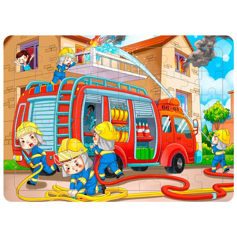 40/60/80 Pieces Of Wooden Jigsaw Puzzle For Young Children 3-4-5 Years Old Boys And Girls S Baby 2 Jigsaw Puzzle - Image 5