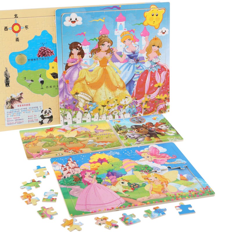 40/60/80 Pieces Of Wooden Jigsaw Puzzle For Young Children 3-4-5 Years Old Boys And Girls S Baby 2 Jigsaw Puzzle - Image 2