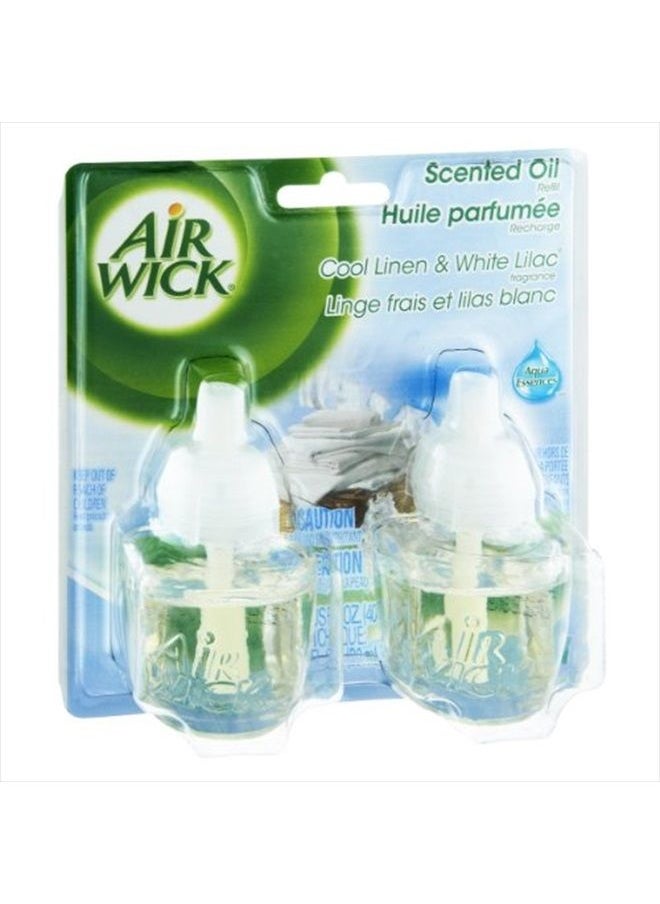 Air Wick Cool Linen & White Lilac Scented Oil Refills - 2 CT  - Image 1