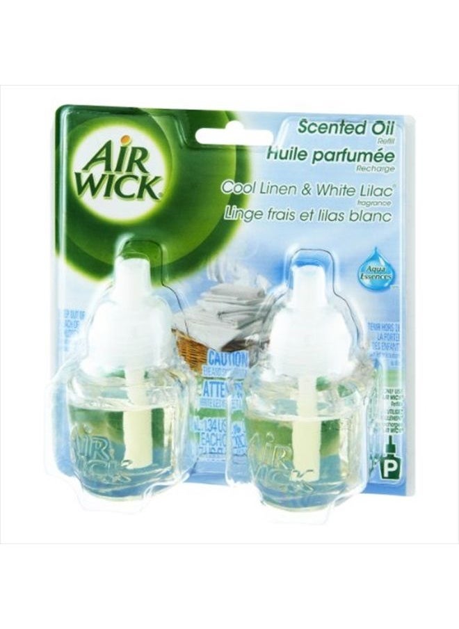 Air Wick Cool Linen & White Lilac Scented Oil Refills - 2 CT  - Image 2