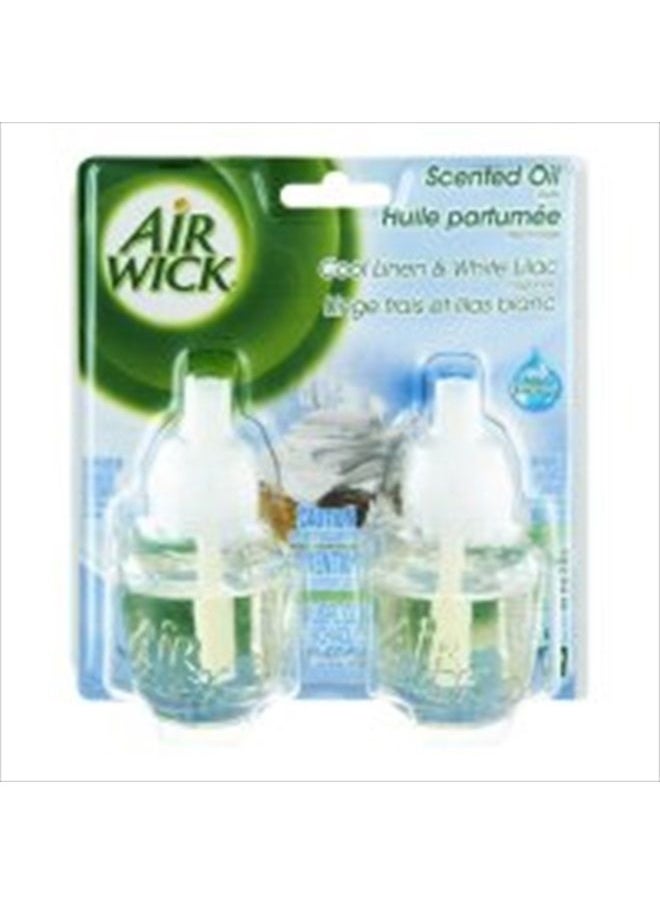 Air Wick Cool Linen & White Lilac Scented Oil Refills - 2 CT  - Image 3