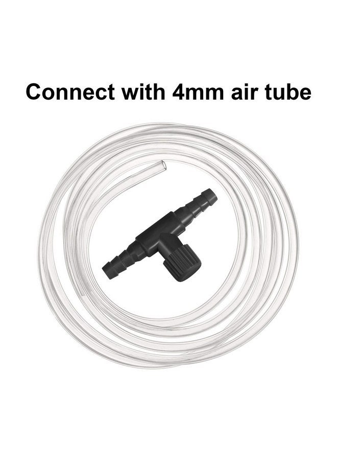 Honoson 30 Pieces Aquarium Valve 2 Way Fish Tank valve T Shape Aquarium Air Control Valve airline tubing valve Plastic Aquarium Hose Connector for 4 mm Air Tube Air Pump Aquaculture(Black) - Image 4