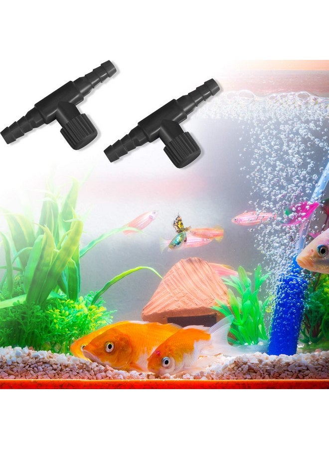 Honoson 30 Pieces Aquarium Valve 2 Way Fish Tank valve T Shape Aquarium Air Control Valve airline tubing valve Plastic Aquarium Hose Connector for 4 mm Air Tube Air Pump Aquaculture(Black) - Image 5