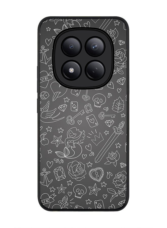 For Xiaomi Redmi Note 15 Pro 4G Case,Slim fit Camera Protection, Shockproof Thin Phone cover  - Doodles